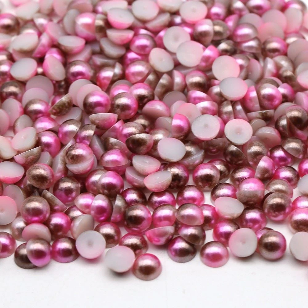 rainbow flatback pearls crystal